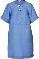 Thumbnail for your product : Burberry Linen Laced Front Dress in Blue