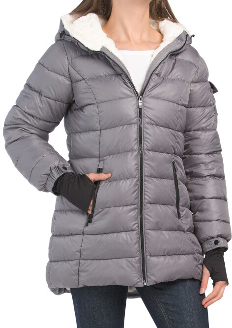 fur lined puffer jacket