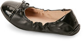 Thumbnail for your product : Nine West Kids Girls) Black Jana Studded Cap Toe Ballet Flats