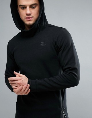 Jack and Jones Tech Hoodie With Raised Neck Detail