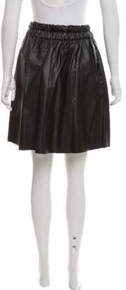 Derek Lam 10 Crosby Vegan Leather Knee-Length Skirt w/ Tags