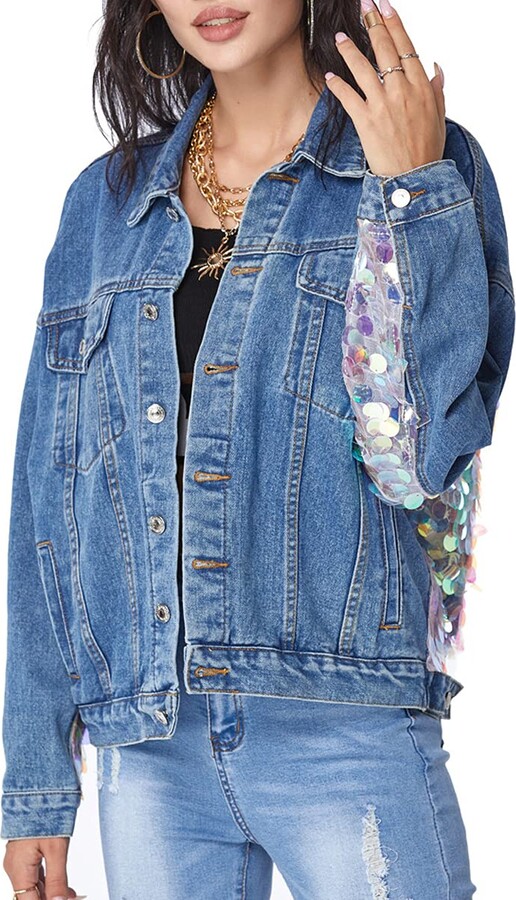 Oversized Jean Jacket Woman Inspire Chic Women's Cropped Denim