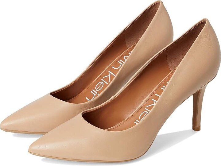 Calvin Klein Gayle Pump High Women's Heels Desert Sand 2 : 7.5 M