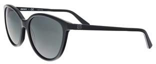 DKNY Dy4138 369487 Black/satin Black Cat Eye Sunglasses