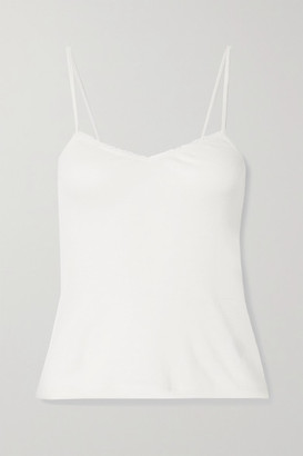 FRANCES DE LOURDES Bette Cashmere And Silk-blend Camisole - White