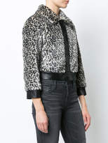 Thumbnail for your product : Mother leopard print cropped jacket