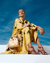 Thumbnail for your product : Valentino Floral-Print Maxi Shirtdress
