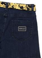 Thumbnail for your product : Versace STRETCH COTTON DENIM SHORTS