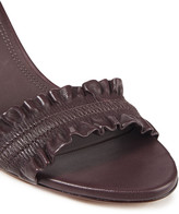 Thumbnail for your product : Zimmermann Elastic Strap Ruffled Leather Sandals