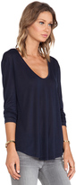 Thumbnail for your product : L'Agence LA't by Long Sleeve Scoop V Neck Tee