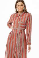 Thumbnail for your product : Forever 21 Striped Shirt Tunic
