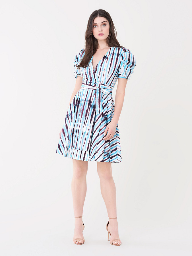 moira jacquard wrap dress