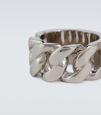 Alexander McQueen Metal chain ring