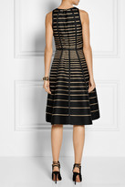 Thumbnail for your product : Lela Rose Striped cotton dress