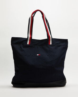 Tommy Hilfiger Men's Blue Tote Bags - Canvas Tote With Strap - Size One  Size at The Iconic - ShopStyle
