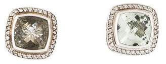 David Yurman Prasiolite & Diamond Albion Earrings