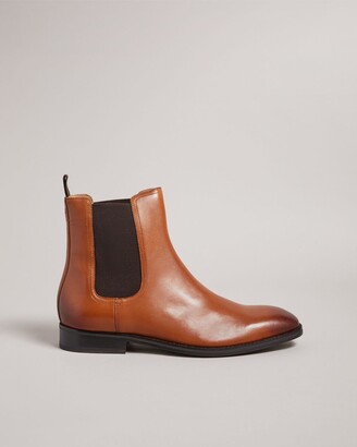 Ted Baker Leather Chelsea Boots in Tan