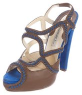 Thumbnail for your product : Brian Atwood Bi-color Lasercut Sandals