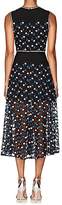 Thumbnail for your product : Cynthia Rowley WOMEN'S FLORAL-EMBROIDERED MESH MIDI-DRESS SIZE 10