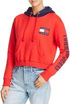 Thumbnail for your product : Tommy Jeans '90s Color-Block Cropped Hoodie