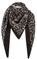 Thumbnail for your product : New Look Grey Sateen Snakeskin Print Square Scarf