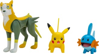 Pokemon 3 Pack Battle Figure Set: Mudkip, Pikachu, Boltund