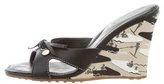 Thumbnail for your product : Tod's Leather Slide Wedges