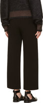 Thumbnail for your product : Chloé Black Grained Crepe Cropped Trousers