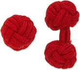 Thumbnail for your product : Barneys New York Men's Knotted Silk Cufflinks-Red