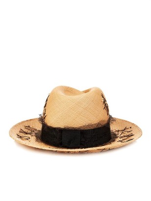 MAISON MICHEL Virginie Destroyed panama hat