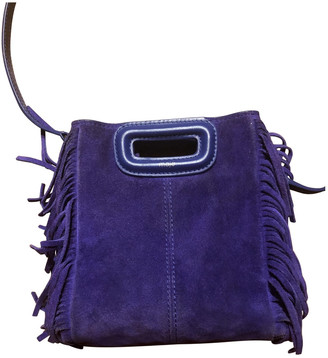 Maje Sac M Purple Leather Handbags - ShopStyle Bags