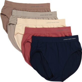Jones New York Intimates 5pk Seamless Hi-cut Panties - ShopStyle