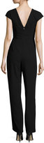 Thumbnail for your product : Catherine Deane Inka Embroidered Crepe Jumpsuit, Black