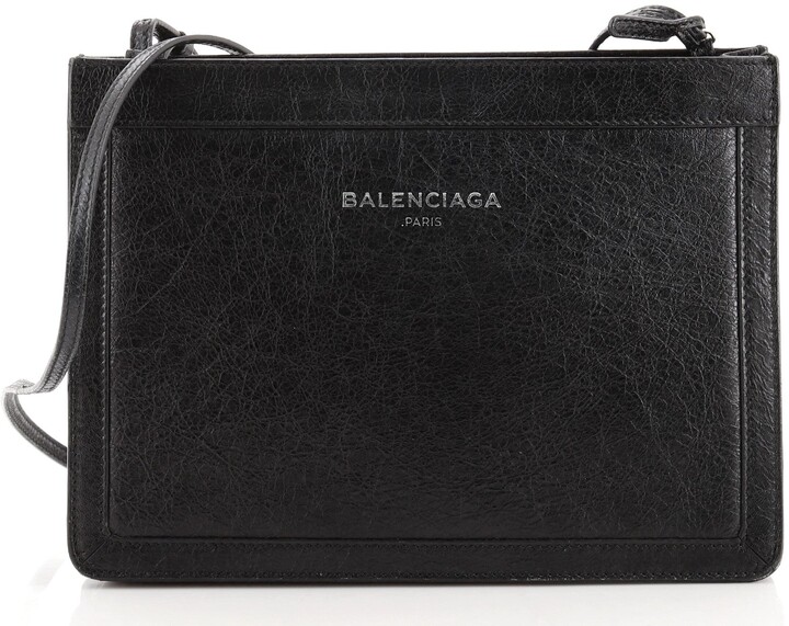 balenciaga navy pochette s