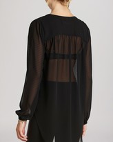 Thumbnail for your product : BCBGeneration Blouse - Shirred Chiffon