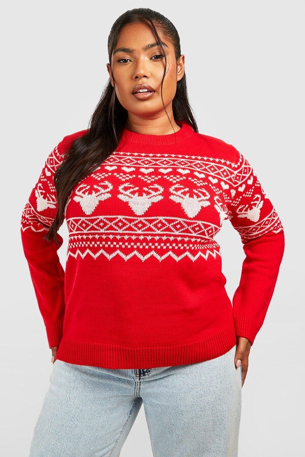Boohoo Plus Size Knitwear Boohoo Plus Size Xmas Jumper Boohoo All