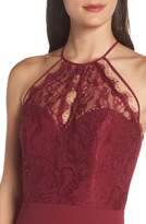 Thumbnail for your product : Paige Hayley Occasions Lace & Chiffon Halter Gown