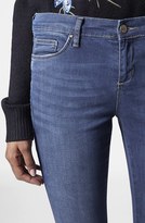 Thumbnail for your product : Topshop Moto 'Leigh' Vintage Skinny Jeans (Dark Denim) (Petite)
