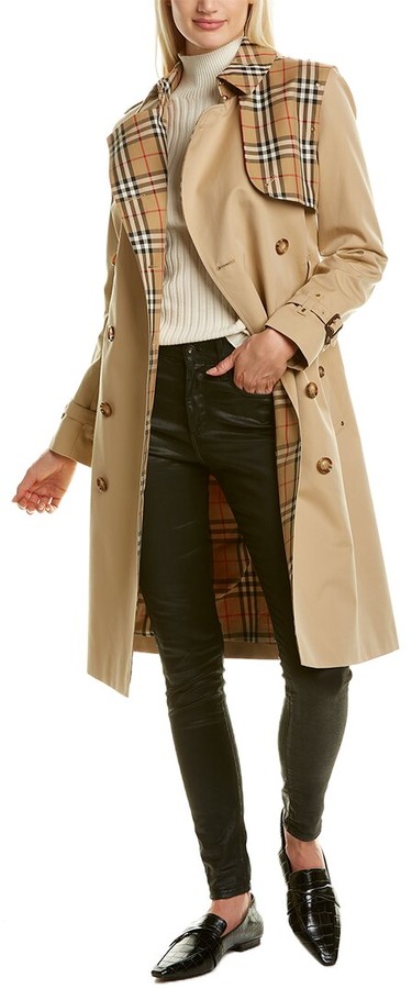 Burberry Vintage Check Trench Coat - ShopStyle