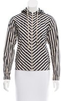 Thumbnail for your product : Kule Hooded Striped Jacket w/ Tags