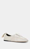 Thumbnail for your product : Loewe Women's Leather Lace-Up Flats - White