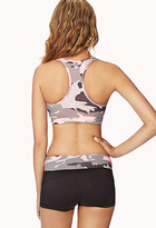 Thumbnail for your product : Forever 21 Medium Impact - Reversible Camo Sports Bra
