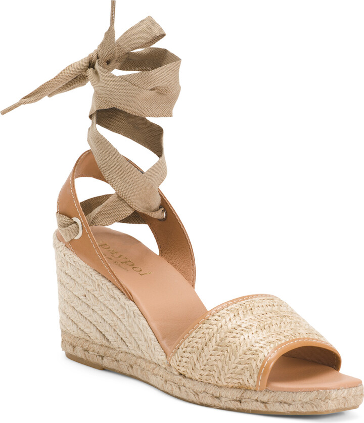 Maypol Made In Spain Ankle Strap Wedge Sandals - ShopStyle