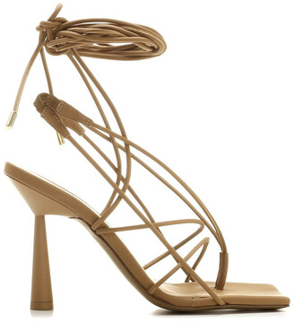 Beige Strappy Sandals | Shop the world's largest collection of fashion |  ShopStyle UK
