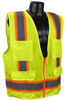 Thumbnail for your product : Full Source US2ON16 Class 2 Solid Surveyor Safety Vest - Orange - 3XL, Solid Polyester Material