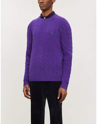 Polo Ralph Lauren Cable-knit wool and cashmere-blend jumper