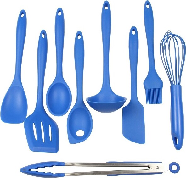 Chef Craft ChefCraft9PiecePremiumSiliconeKitchenToolandUtensilSetBlue