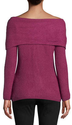MANGUUN Long-Sleeve Off-The-Shoulder Sweater