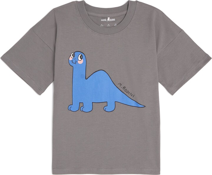 Mini Rodini Organic Cotton Dino Graphic T-Shirt
