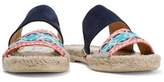 Thumbnail for your product : Manebi Jacquard And Suede Espadrille Slides